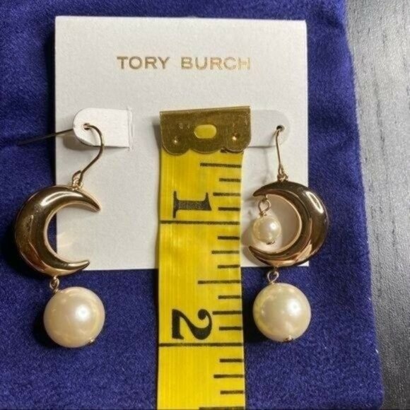 Tory Burch Moondance Pearl Drop Earrings | Nordstrom NWT Tory Burch Moon Pearl Drop Hook Earrings